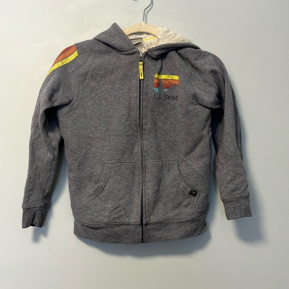 L.L. Bean Gray Hoodie with Vibrant Details - Picture 1 of 6